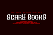 Scary Books - Horror Font, a Slab Serif Font by Iqsiart Studio (Thumbnail 3 of 7)