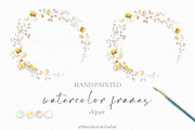 Romantic Watercolor Floral Frames, a Decorative Illustration by MariaScaroniAtelier (Thumbnail 3 of 14)