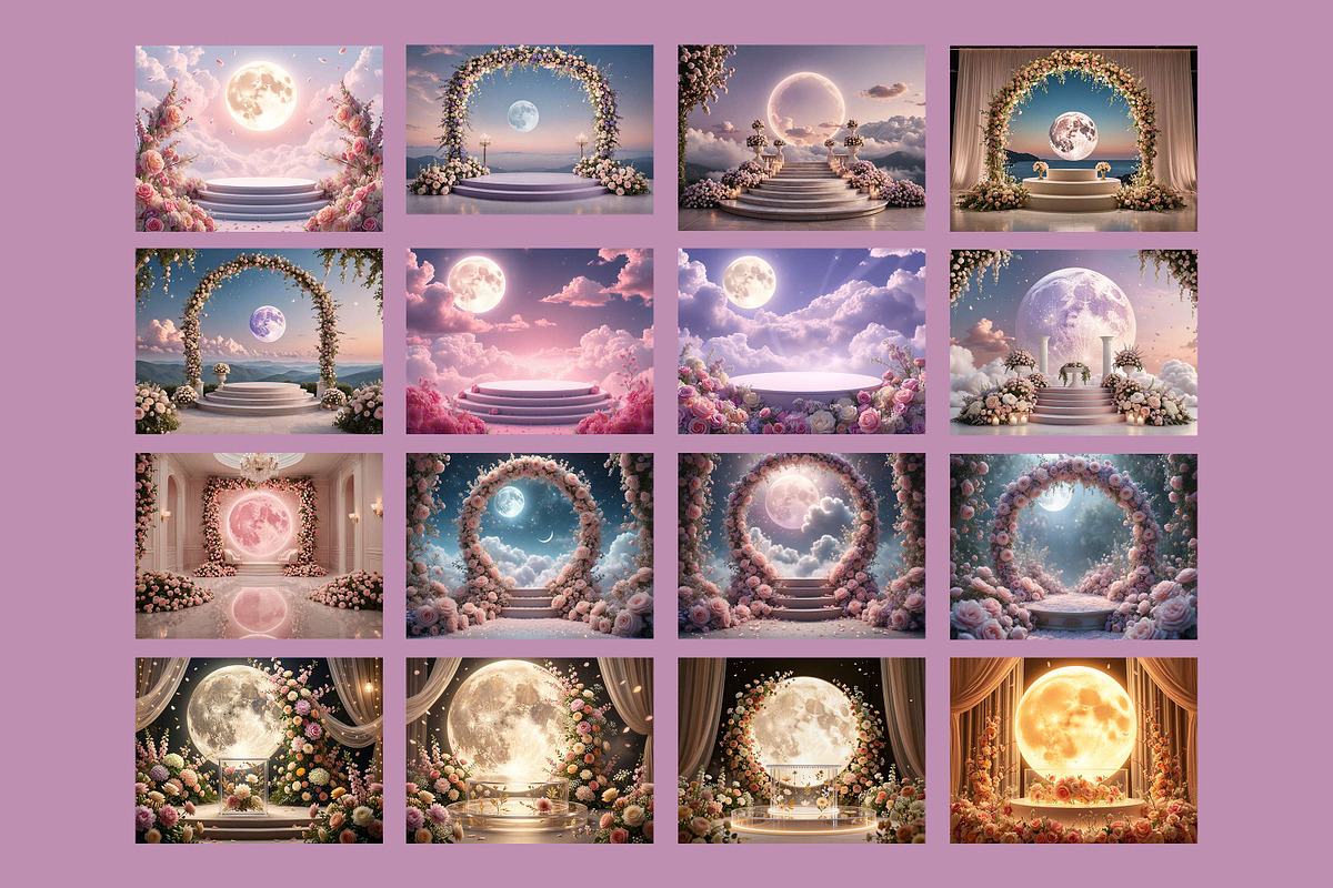 Moonlight Maternity Digital Backdrop, a Background Graphic by 3Motional (Photo 9 of 9)