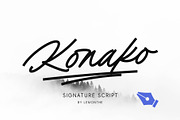 Konako | Monoline Signature, a Script Font by Lemonthe (Thumbnail 1 of 9)