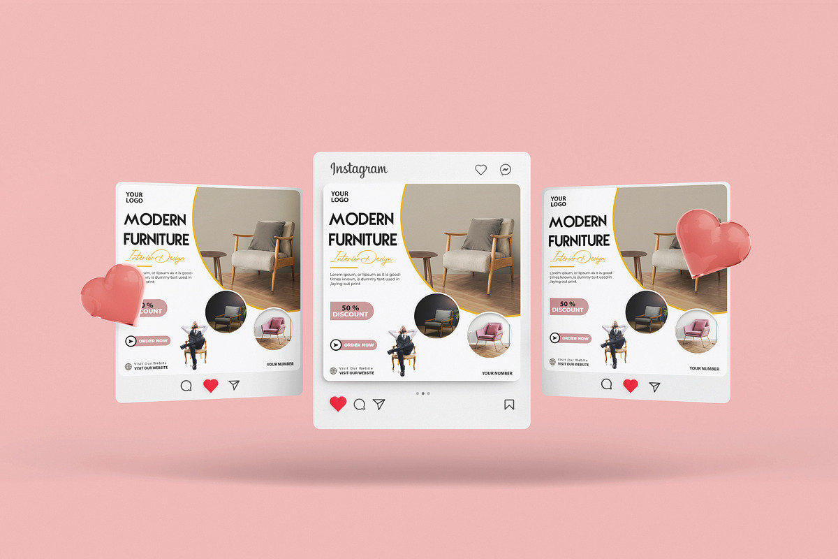 Furniture Shop Flyer Template, a Flyer Template by YUDesignStore (Photo 3 of 6)