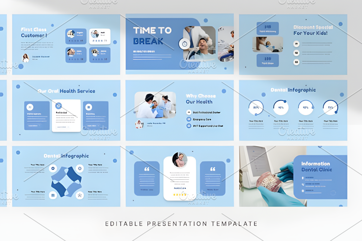 Dental Clinic Center PowerPoint Temp, a Presentation Template by Coco Bloom (Photo 4 of 4)
