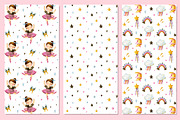 Watercolor cute ballerina. Girl set., an Illustration by babenkoirusa (Thumbnail 4 of 10)