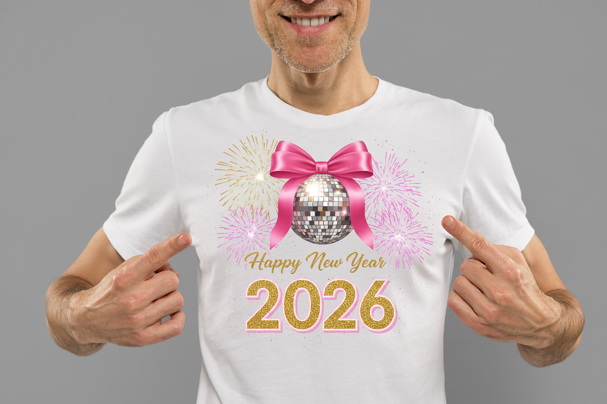 Glitter Happy New Year PNG, an Illustration by Designworld (Photo 4 of 5)