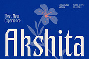 Akshita - Display Font, a Font by Uncarving (Thumbnail 1 of 12)