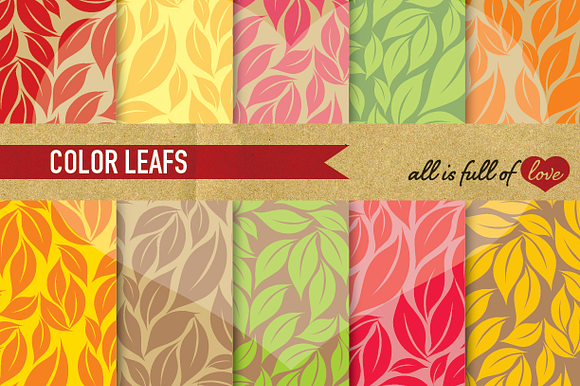 Fall Digital Scrapbooking Paper Pack preview 2