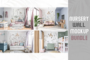 Nursery wall mockup bundle, a Household Mockup by Hunny Badger (Thumbnail 1 of 5)