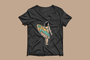 Beautiful woman and surfboard, a Person Illustration by gunaonedesign (Thumbnail 4 of 5)