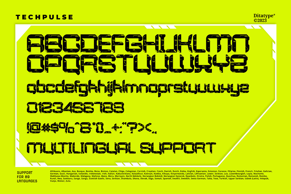 Techpulse, a Symbol Font by Ditatype (Photo 18 of 22)