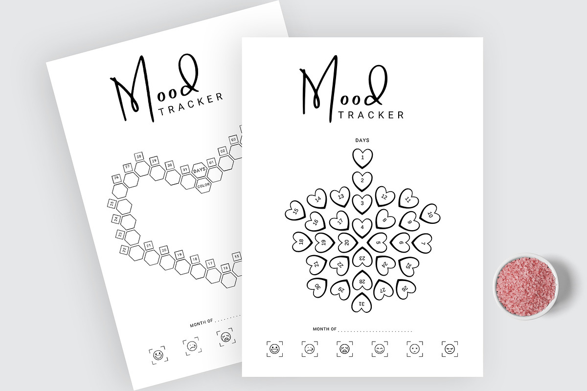 Canva Mood Tracker, a Stationery Template by Amit Debnath (Photo 4 of 8)