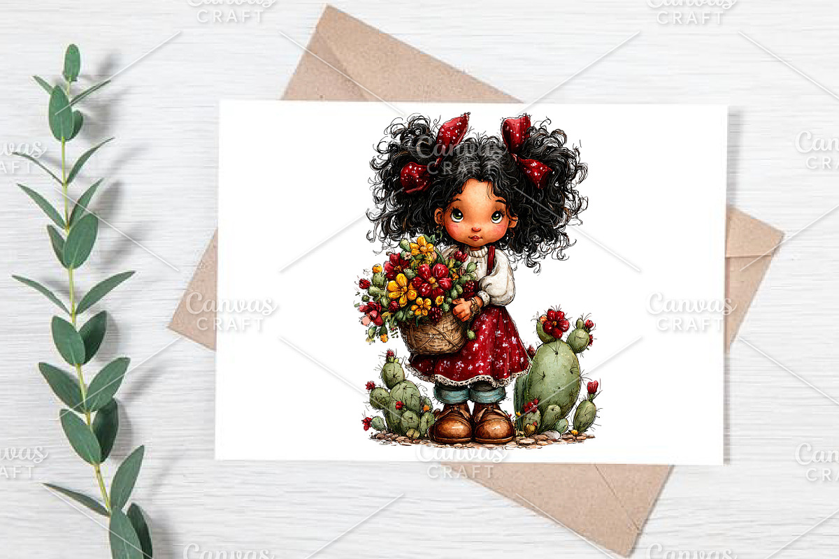 Whimsical Summer Western Girl PNG, an Illustration by Canvas Craft (Photo 6 of 7)