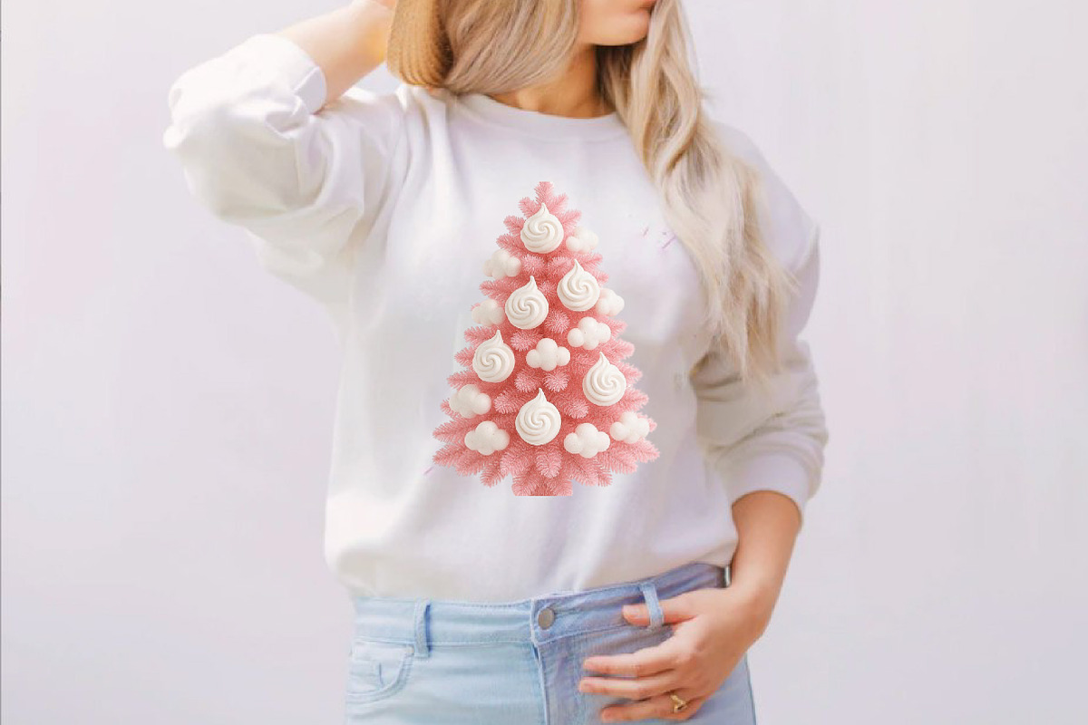 Pink Christmas Tree Clipart Bundle., an Illustration by SVGArt (Photo 3 of 8)