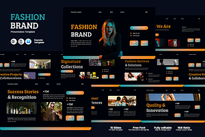 Fashion Brand - Keynote Template, a Presentation Template by QR Design Studio
