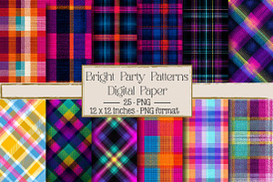 Bright Party Patterns, a Texture Illustration by DreamPrint404
