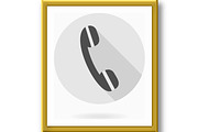 Fine Telephone Receiver Flat Icon, an Icon by FineArtStudio (Thumbnail 2 of 3)