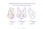 Procreate Gradient Rainbow Brush Set, a Brush Add-On by ProcreateiBox (Thumbnail 7 of 7)