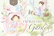 Enchanted Fairy Garden, an Illustration by Rachel Art Studio (Thumbnail 1 of 10)