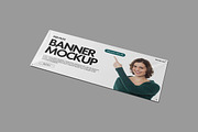 Realistic Banner Mockup, an Advertising Mockup by GraphicWindow (Thumbnail 4 of 6)