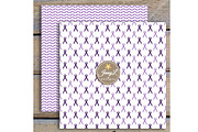Alzheimer's Awareness Digital Papers, a Pattern Graphic by JennyL Designs (Thumbnail 5 of 5)
