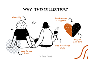 Valentines Day couples line art svg, a Person Illustration by Heartwarming Art (Thumbnail 2 of 11)