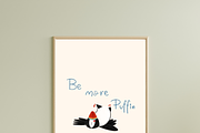 Whimsical Nursery Room Puffin Poster, a Decorative Illustration by Oleksandra Illustrates (Thumbnail 2 of 4)