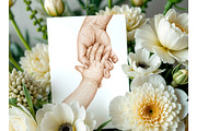 Mother and Baby Holding Hands Mom, a Person Illustration by EkaterinaViArt (Thumbnail 3 of 4)