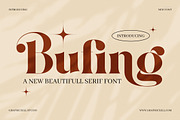 Bufing Elegant Vintage Serif Font, a Serif Font by Graphicxell (Thumbnail 1 of 9)