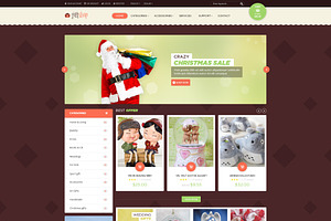 Giftshop- ecommerce PSD Template