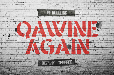 Qawine Again Typeface, a Serif Font by alit design