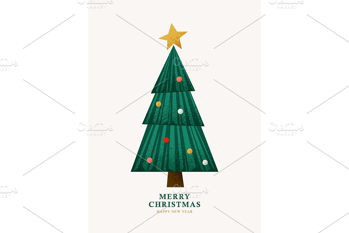 Christmas and Xmas tree, fir and, an Object Illustration by Zaie (Photo 1 of 3)