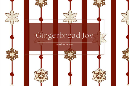 "Gingerbread Cookies Joy" Pattern