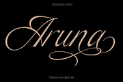 Aruna - Handwritten Script Font, a Script Font by Luna Shop (Thumbnail 1 of 7)
