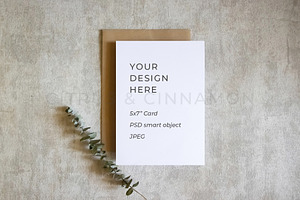 5x7 Card & Invitation Mockup 1241
