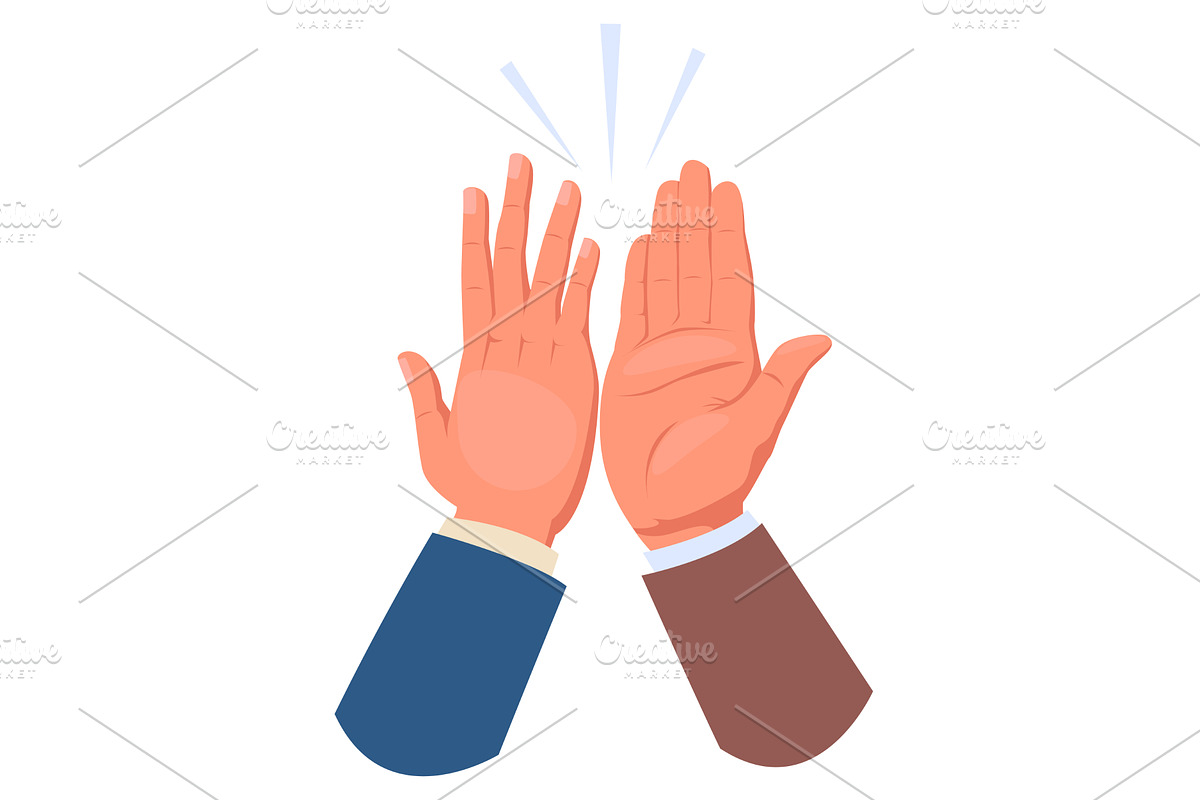 Two hands with clapping palms, a Person Illustration by Vectorbuum