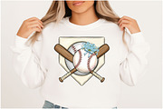 Softball Home Plate with Pink Bow, an Illustration by Designking (Thumbnail 2 of 6)