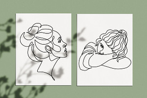 Woman Minimal Line Art Collection