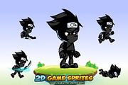 Shadow Ninja  2D Game Character Spri, an Illustration by DionArtworks (Thumbnail 1 of 3)