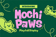 Mochi Paws Playful Display Font, a Slab Serif Font by Aftershift (Thumbnail 1 of 7)