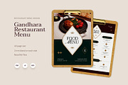 Gandhara Sanctuary - Restaurant Menu, a Print Template by Fannan Studio (Thumbnail 1 of 3)