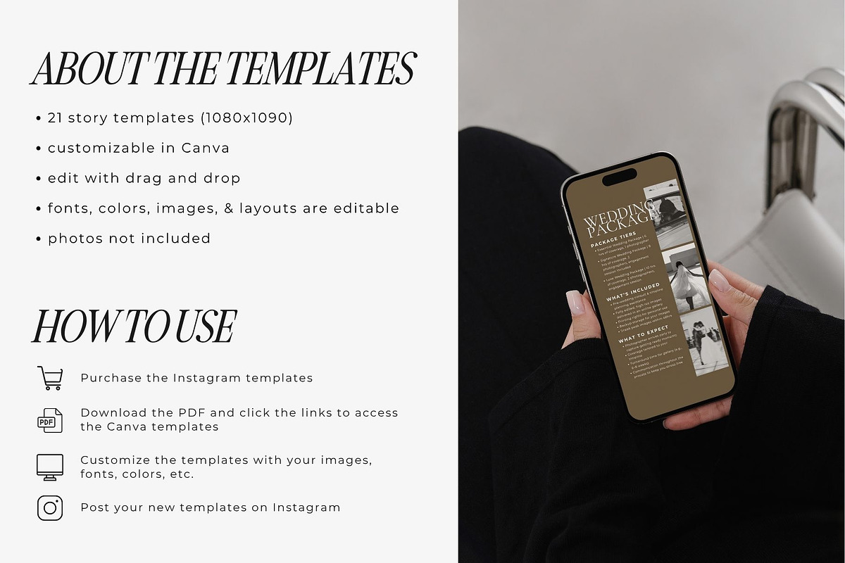 Wedding Photog Instagram Stories, a Social Media Template by Blush Created (Photo 3 of 11)