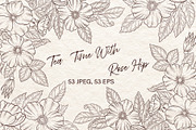 Tea Time With Rose Hip Vector, a Decorative Illustration by Milla_Zelenyuk_art (Thumbnail 1 of 5)
