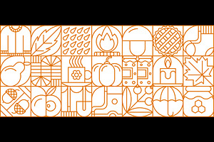 Autumn fall season pattern