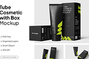 Cosmetic Tube Mockup 3 Views, a Packaging Mockup by graphicsauce (Thumbnail 1 of 4)