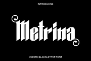 Metrina - Modern Blackletter Font, a Blackletter Font by Luna Shop (Thumbnail 1 of 5)