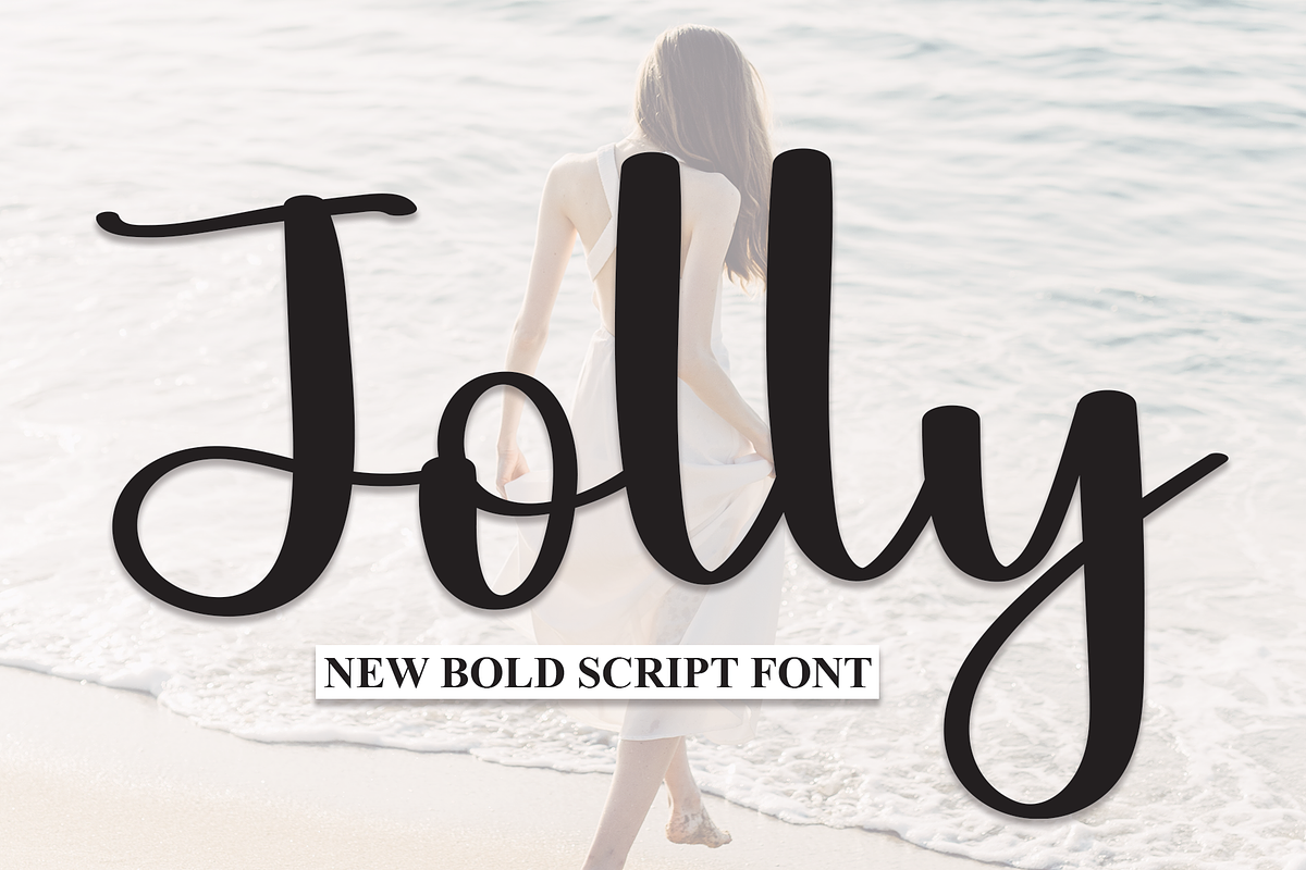 Jolly | Script Font, a Script Font by Scratchones (Photo 1 of 8)