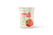 Yogurt Cup Mockup Set | Packaging, a Cups & Container Mockup by Deeplab (Thumbnail 6 of 19)