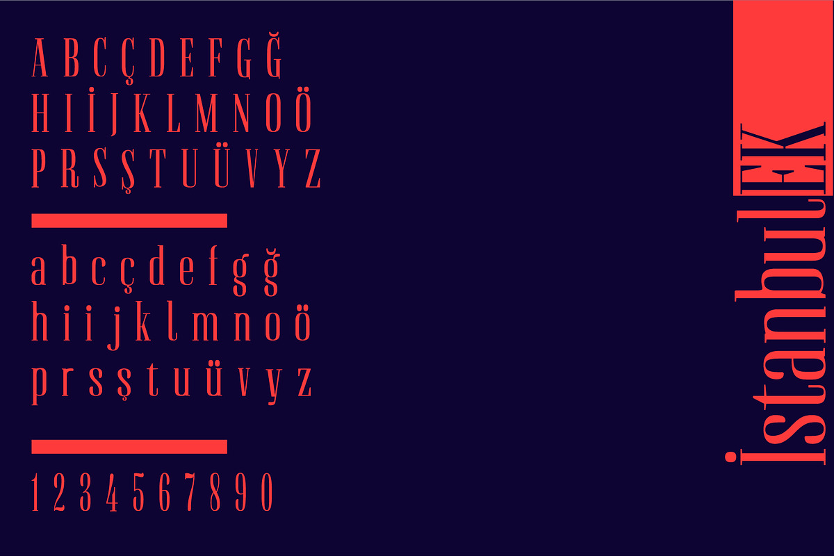 IstanbulEK Modern Font preview 3