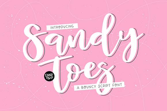 SANDY TOES Bouncy Script Font preview 8