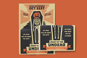 Retro Halloween Party Flyer, a Flyer Template by arausidp (Thumbnail 2 of 3)