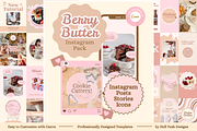 Bakery Instagram Bundle Templates, a Social Media Template by Hell Yeah Designs (Thumbnail 1 of 12)